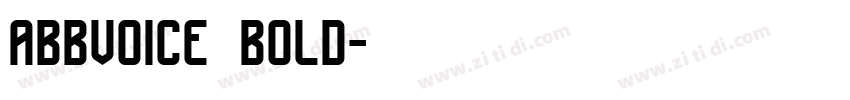 abbvoice bold字体转换